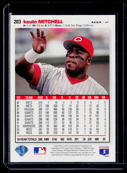 1995 Collector's Choice SE #203 Kevin Mitchell