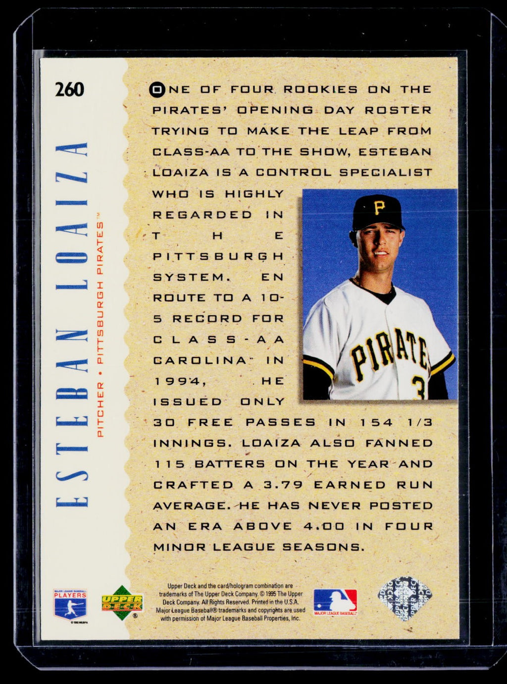 1995 Upper Deck #260 Esteban Loaiza