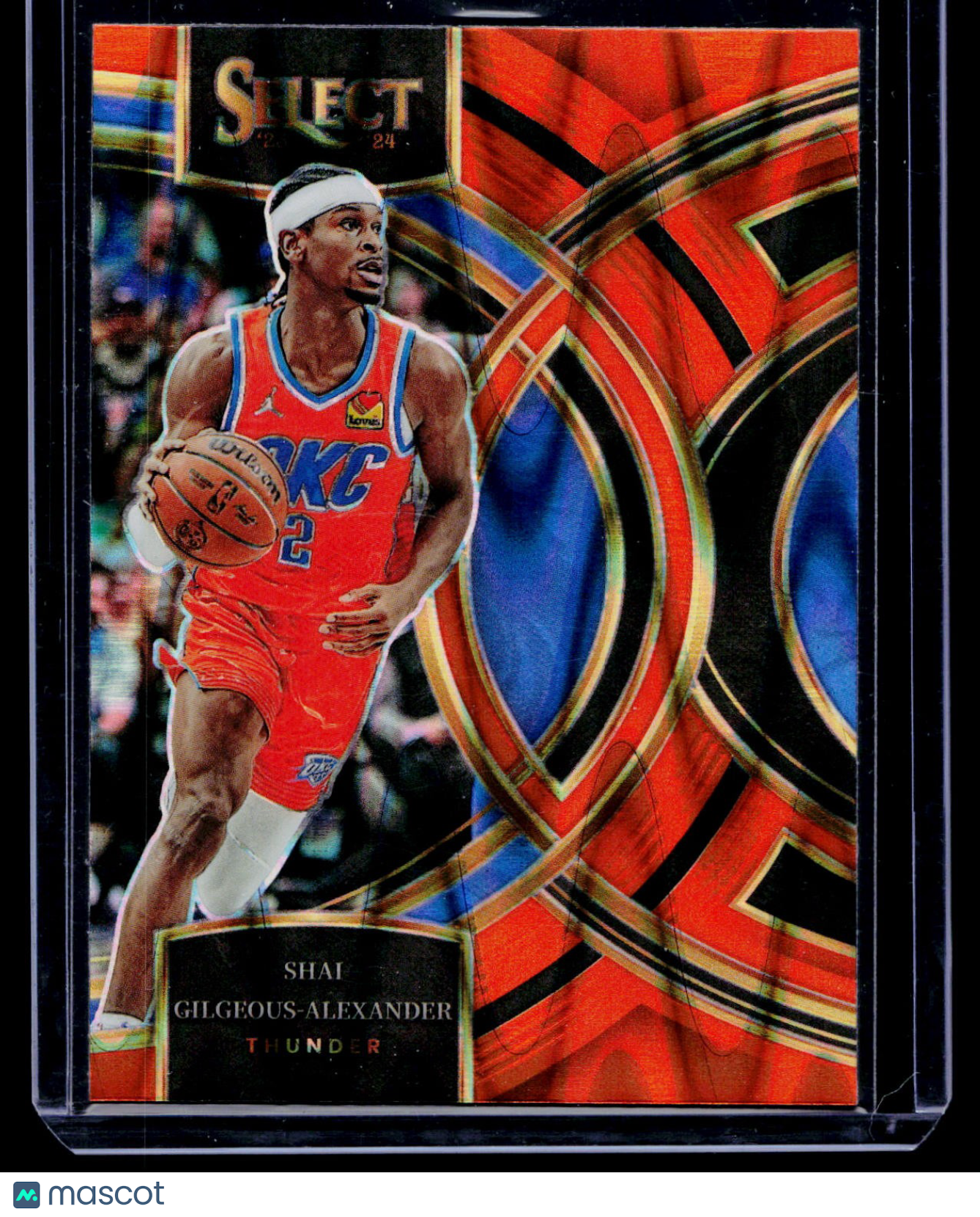 2023-24 Panini Select #144 Shai Gilgeous-Alexander Orange Flash Prizms