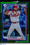 2024 Bowman #86 Johan Rojas Green Chrome Refractor 67/99
