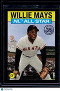 2021 Topps #86AS-6 Willie Mays 1986 Topps Baseball 35th Anniversary All-Stars