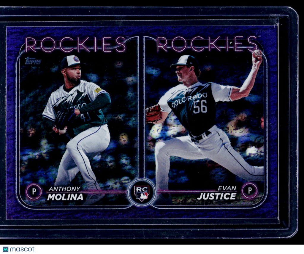 2024 Topps Update #US270 Evan Justice / Anthony Molina Purple Foil 108/799