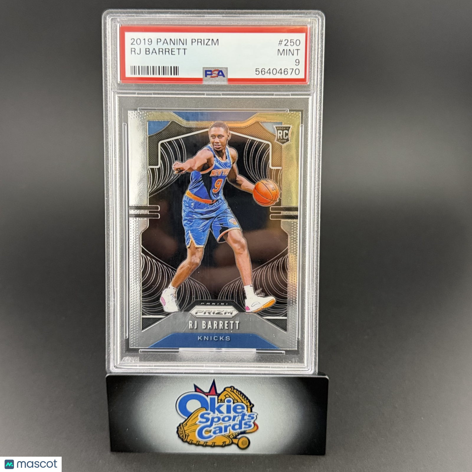 2019 Panini Prizm RJ Barrett #250 PSA 9