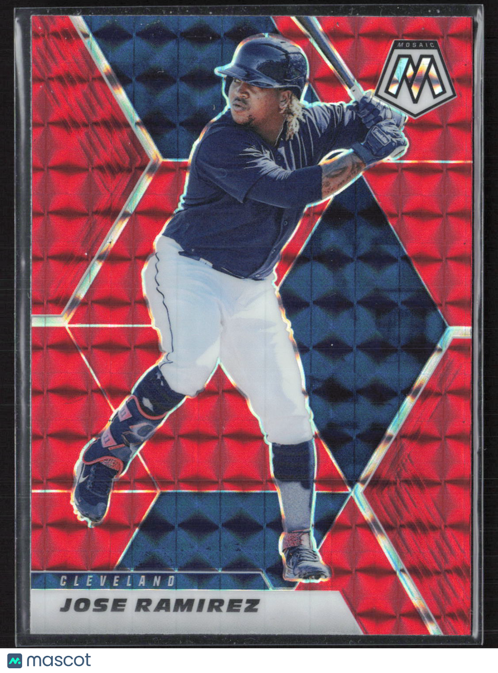 2021 Panini Prizm Mosaic Jose Ramirez #188 Red