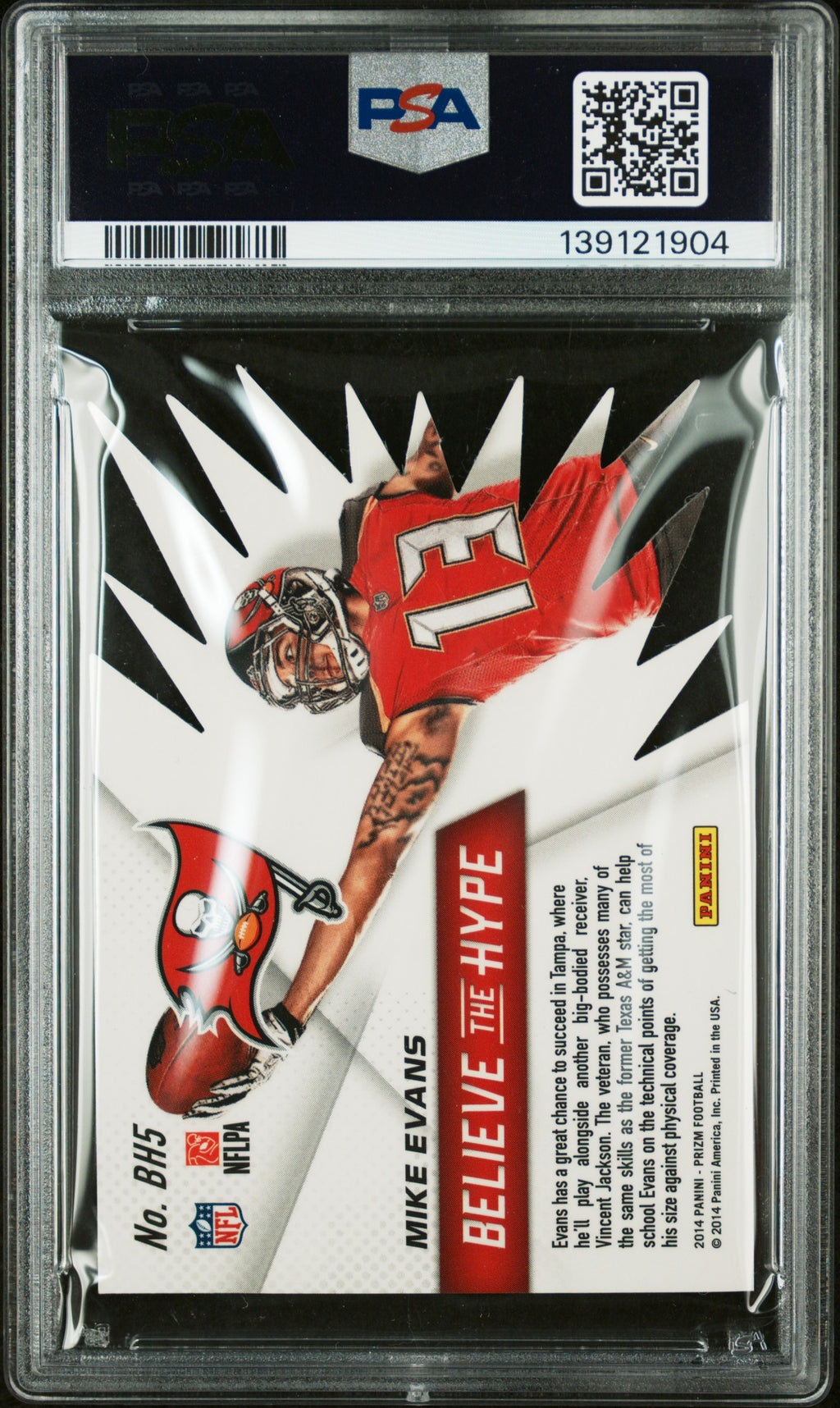 2014 Panini Prizm Believe The Hype Mike Evans #BH5 PSA 7