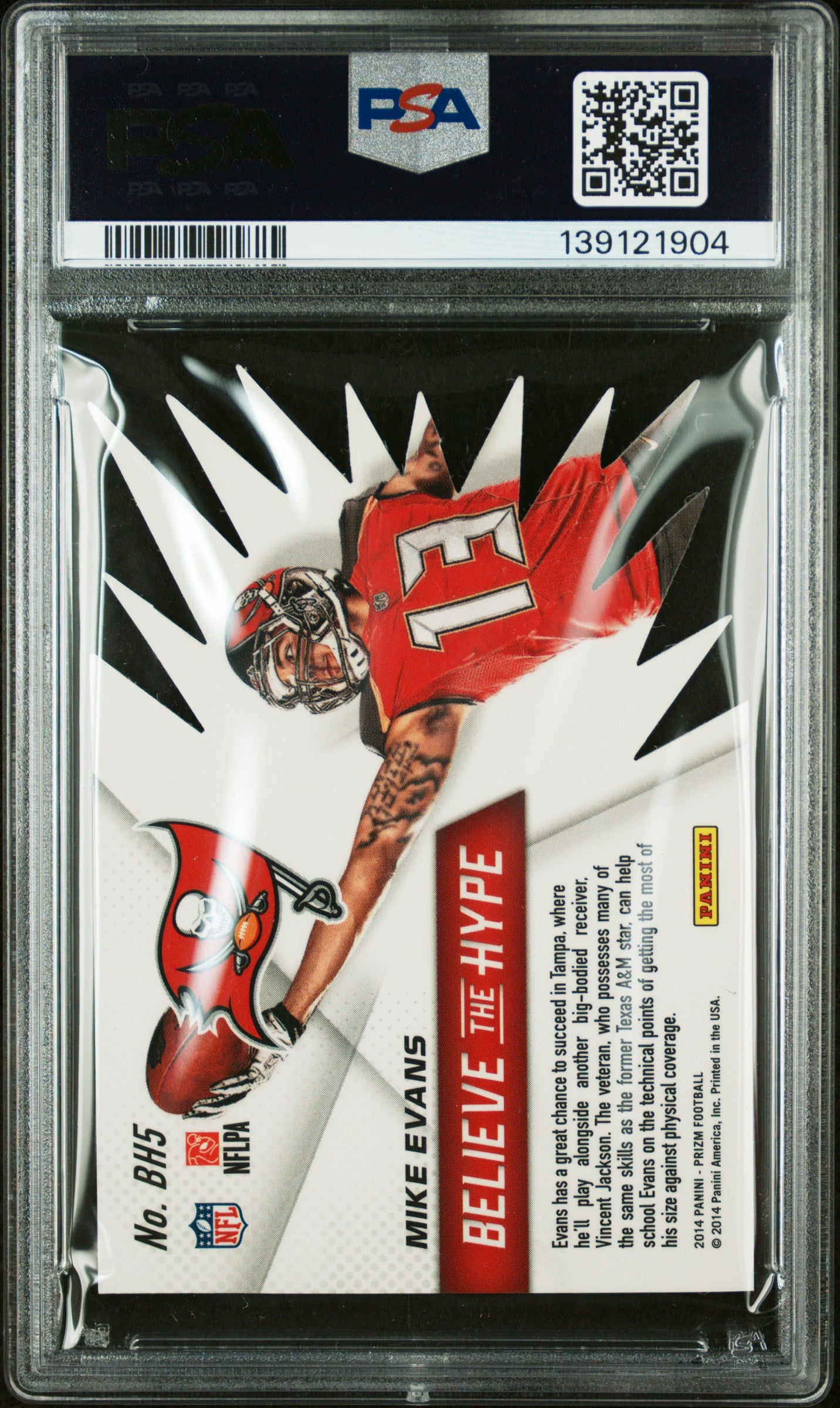 2014 Panini Prizm Believe The Hype Mike Evans #BH5 PSA 7