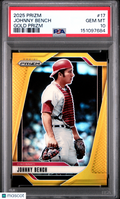 2025 Panini Prizm Johnny Bench #17 Gold /10 PSA 10