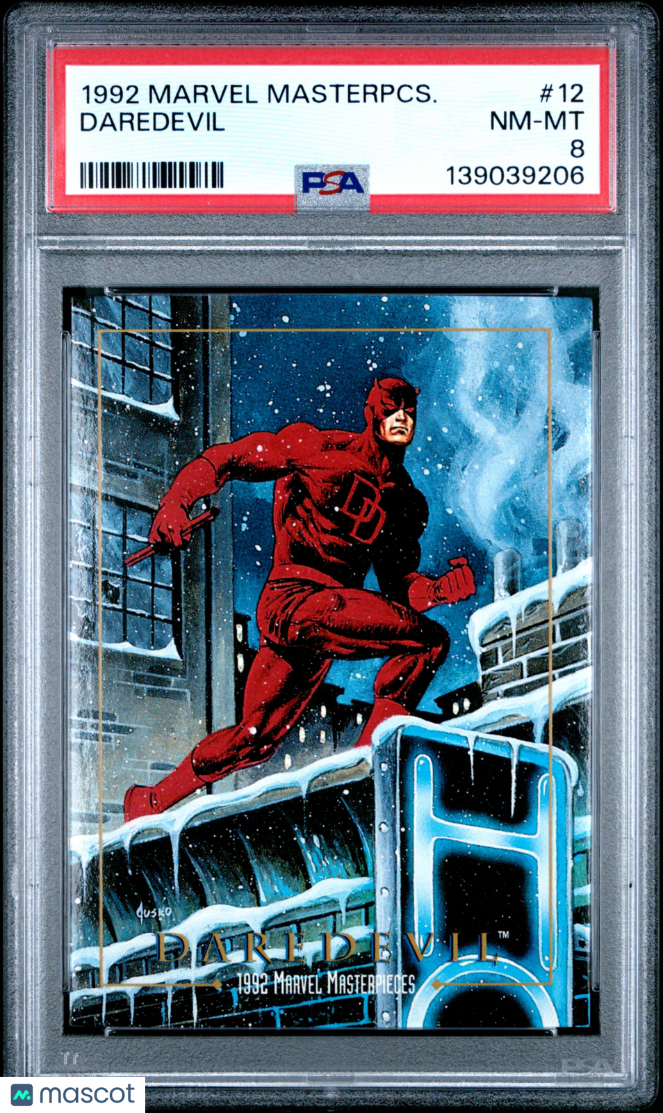 1992 Marvel Masterpieces Daredevil #12 PSA 8