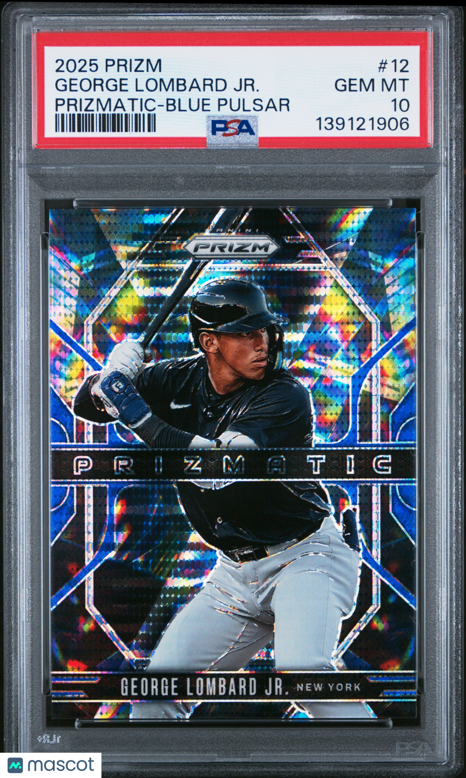 2025 Panini Prizm Prizmatic George Lombard JR. #12 Blue Pulsar PSA 10 61/75