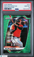 2025 Panini Prizm Heston Kjerstad #211 Green Pulsar PSA 10 6/25