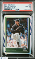 2025 Panini Donruss Randy Johnson #65 Silver Die Cut /75 PSA 10