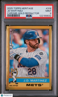 2025 Topps Heritage JD Martinez #316 Chrome Gold Refractor PSA 9 3/50